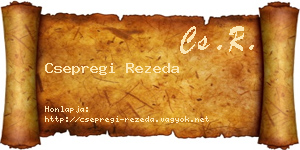 Csepregi Rezeda névjegykártya